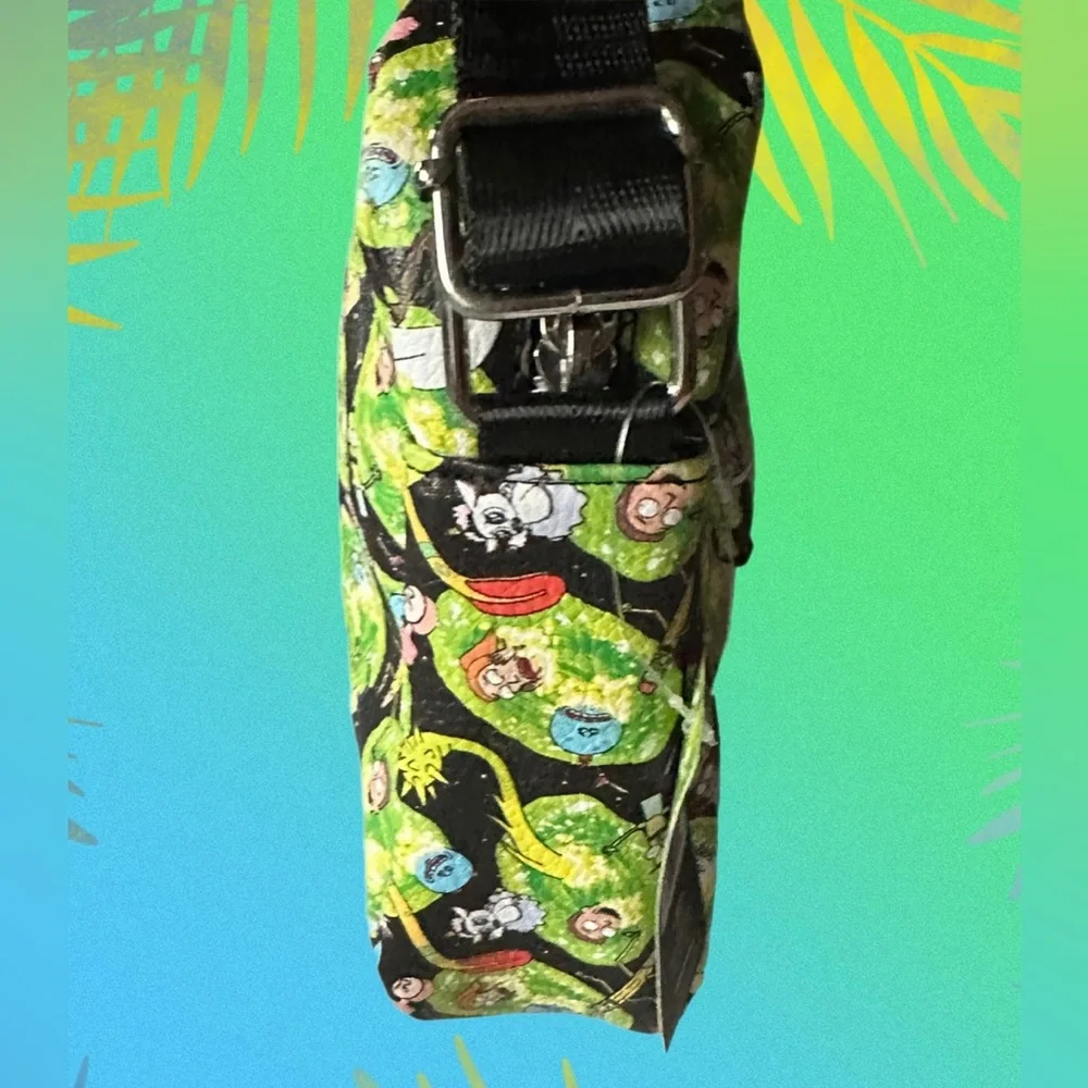 Rick and Morty (Adult Swim) by Buckle-Down Crossbody/Shoulder Bag  NWT - Picture 10 of 13